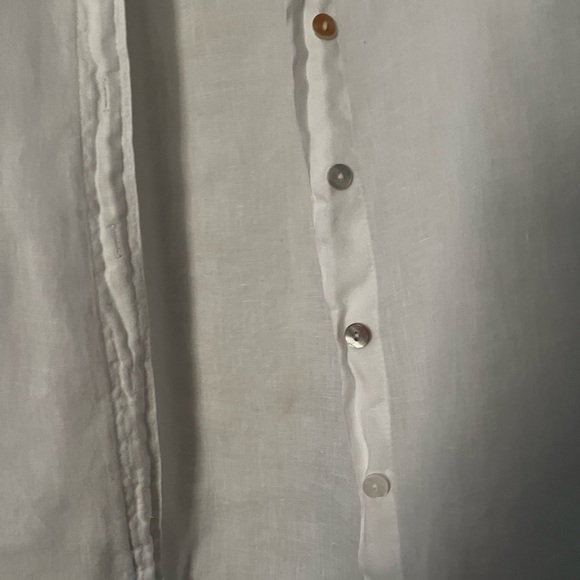 Zara Linen 3/4 Sleeves Blouse - Picture 2 of 4